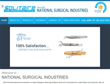Tablet Screenshot of nationalsurgicals.com